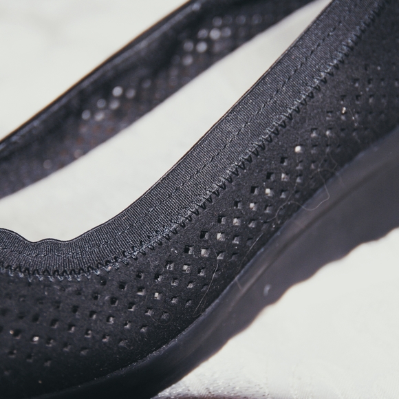 Clarks collection black platform flat shoes - Picture 5 of 8